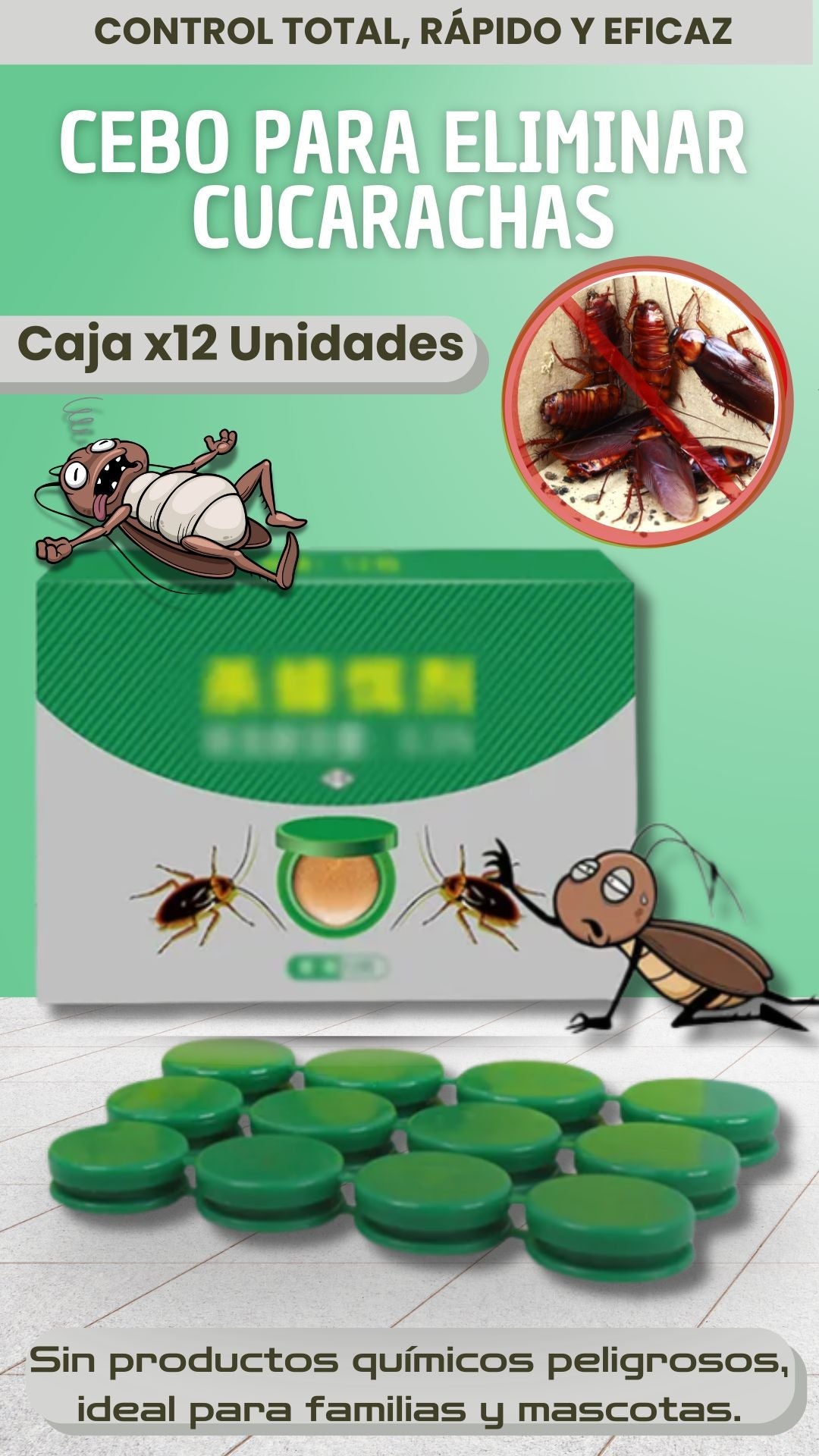 Cebo Eficaz Para Exterminar Cucarachas