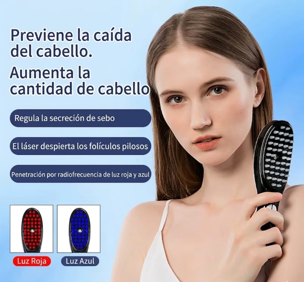 Cepillo Crecimiento Capilar UV Estimula