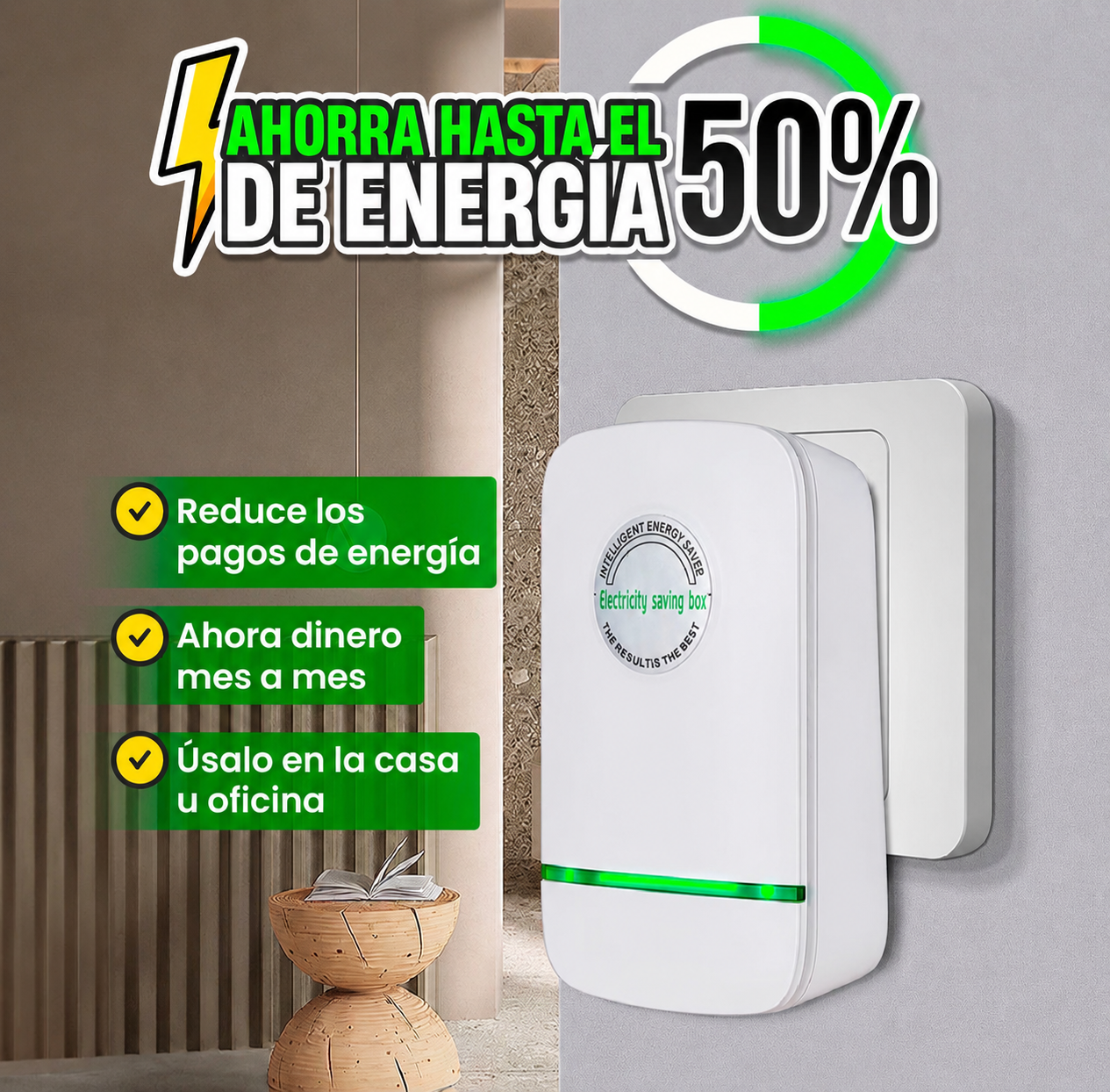 ⚠️ ÚLTIMAS UNIDADES - Ahorrador de Energía + ENVÍO GRATIS!🔥