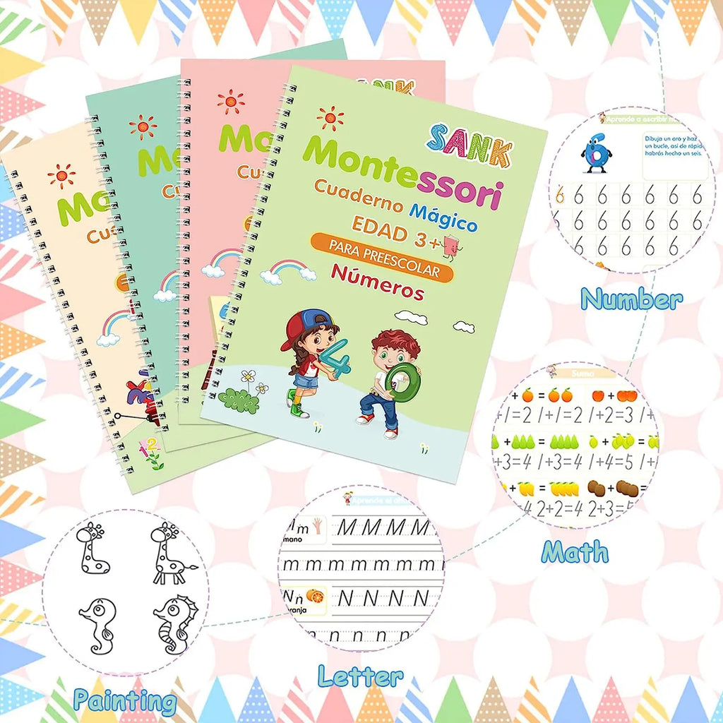 KIT LIBROS DE CALIGRAFIA MONTESSORI + ENVÍO GRATIS 👧👦
