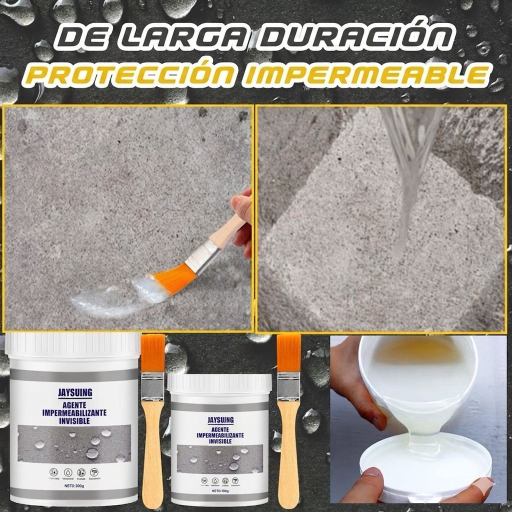 SELLADOR IMPERMEABILIZANTE INVISIBLE 500G (DURACIÓN DE 5 AÑOS) ⭐⭐⭐⭐⭐
