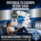 Estimulador Muscular Eléctrico de 8 Electrodos