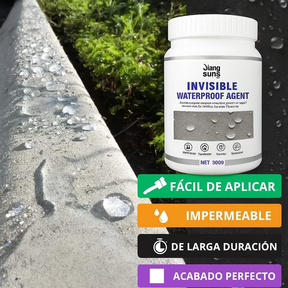 SELLADOR IMPERMEABILIZANTE INVISIBLE 500G (DURACIÓN DE 5 AÑOS) ⭐⭐⭐⭐⭐